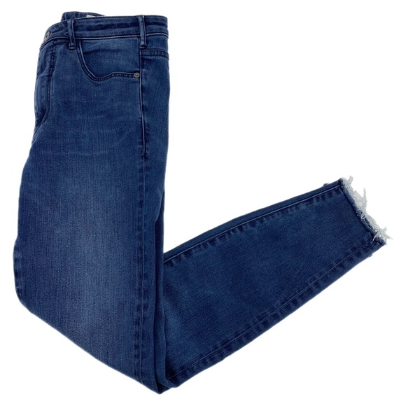 Pilcro and the Letterpress Denim - Pilcro and the Lettepress Blue Ultra High-Rise Skinny Denim Jeans